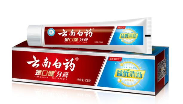 云南白药金口键牙膏105g